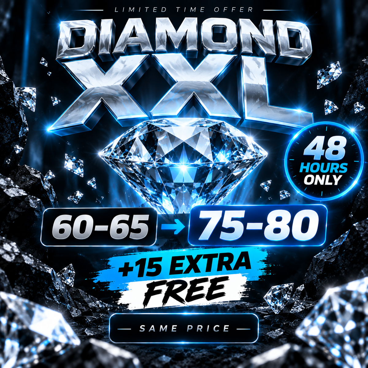 DIAMOND XXL (75 - 80 REVIEWS)